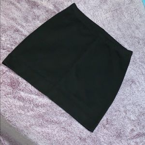 Black mini skirt